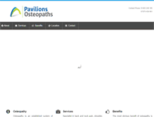 Tablet Screenshot of pavilionsosteopaths.com